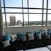 A lounge area with floor to ceiling windows and a view of Ann Arbor on the 13th floor at the Varsity, located at 425 E. Washington. Melanie Maxwell | AnnArbor.com
